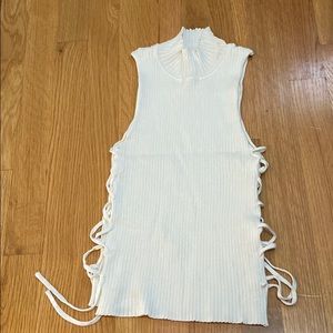 Revolve superdown turtleneck tank top with ties